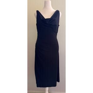 White House Black Market Sleeveless Cocktail Midi Dress Size 4